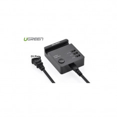 3 Port USB Charging Station With Cradle IQ Tech Culoare Negru foto