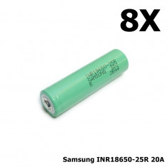 Samsung INR18650-25R 20A Set 8 Buca?i, Tip Button Top foto