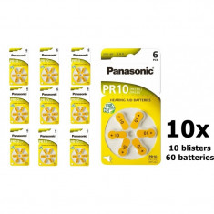 Panasonic 10 MF baterii aparate auditive Set 10x Blistere foto
