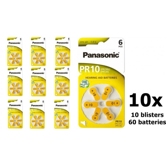 Panasonic 10 MF baterii aparate auditive Set 10x Blistere Panasonic 10 MF baterii aparate auditive Set 10x Blistere