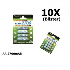 AA 2700mAh baterii reincarcabile capacitate inalta Set 10x Blistere foto