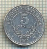 11250 MONEDA - NICARAGUA - 5 CORDOBAS - ANUL 2000 -STAREA CARE SE VEDE