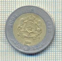 11279 MONEDA - MAROC - 5 DIRHAMS -ANUL 2002 -STAREA CARE SE VEDE foto