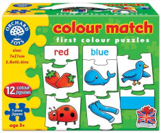 Joc Educativ - Puzzle In Limba Engleza Invata Culorile Prin Asociere Colour Match foto