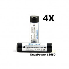 KeepPower 18650 2600mAh baterie reincarcabila Set 4 Buca?i foto