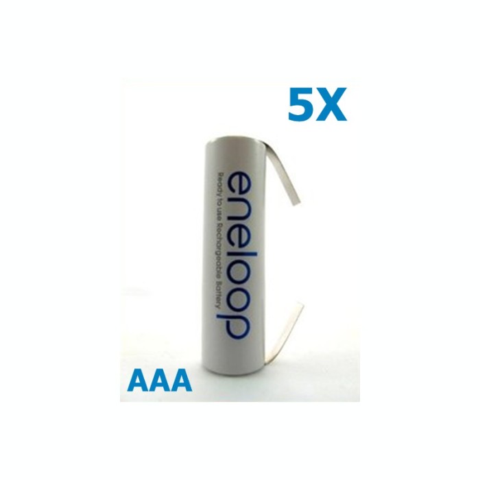 Panasonic Eneloop AAA R3 cu urechi de lipire Set 5 Bucăți, Tip Urechi de lipire in U Panasonic Eneloop AAA R3 cu urechi de lipire Set 5 Bucăți, Tip Urechi de lipire in U