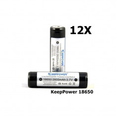 KeepPower 18650 2600mAh baterie reincarcabila Set 12 Buca?i foto