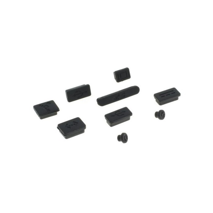 Capace protecție praf pentru Apple MacBook - negru Capace protecție praf pentru Apple MacBook - negru