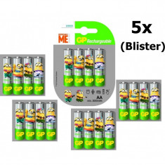 Minion in blister GP ReCyko+ AA 2000mAh baterii re Set 5x Blistere foto