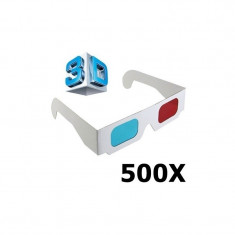 3D Red-Cyan Ochelari 3D din Carton Set 500 Buca?i foto