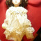 Papusa -Dolls of Distinction -hand-made ,cap ,maini picioare portelan ,h= 40cm