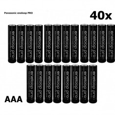 AAA R3 Panasonic Eneloop PRO Rechargeable Battery Set 40 Buca?i foto