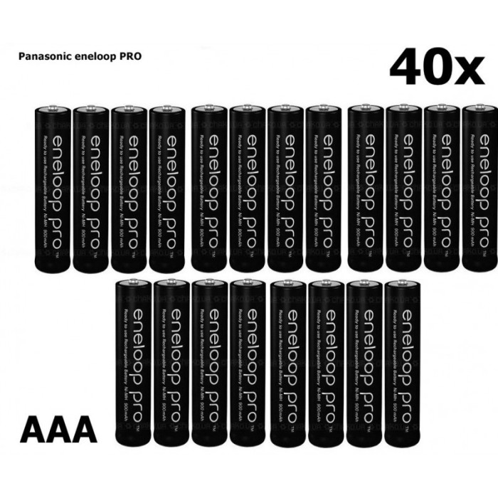 AAA R3 Panasonic Eneloop PRO Rechargeable Battery Conţinutul pachetului 40 Bucăți AAA R3 Panasonic Eneloop PRO Rechargeable Battery Conţinutul pachetului 40 Bucăți