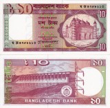 Bancnota Bangladesh 10 Taka 1993 UNC Nepurtata