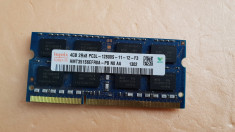M-111.Memorie Laptop Hynix Sodimm DDR3 4 GB 1600 Mhz PC3-12800 MHz foto