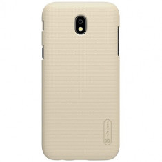 Husa Samsung Galaxy J7 J730 (2017) Folie Sticla Nillkin Frosted Shield Gold foto