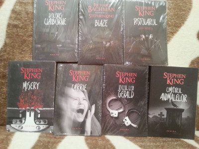 CIMITIRUL ANIMALELOR/BLAZE/MISERY/CARRIE/JOCUL LUI GERALD/DOLORES CLAIBORNE/PISTOLARUL-STEPHEN KING foto