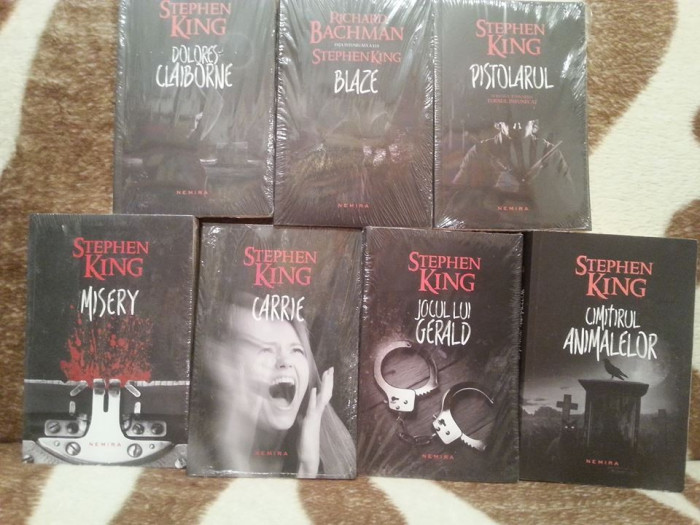 CIMITIRUL ANIMALELOR/BLAZE/MISERY/CARRIE/JOCUL LUI GERALD/DOLORES CLAIBORNE/PISTOLARUL-STEPHEN KING