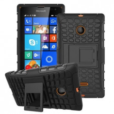 Husa Microsoft Lumia 435 Armor KickStand Black foto