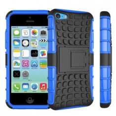 Husa Iphone 5 Iphone 5S Iphone SE Armor KickStand Black Blue foto