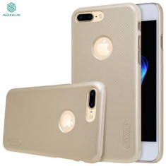 Husa Apple Iphone 7 Plus Iphone 8 Plus Folie Sticla Nillkin Frosted Shield Gold foto