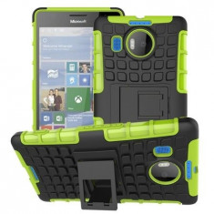 Husa Microsoft Lumia 950 XL Armor KickStand Black Green foto