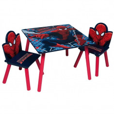 Set masuta si 2 scaunele Spiderman foto