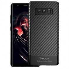 Husa Samsung Galaxy Note 8 N950 Ipaky Carbon Fiber Black foto