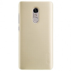 Husa Xiaomi Redmi Note 4 4X Snapdragon Folie Sticla Nillkin Frosted Shield Gold foto