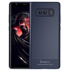 Husa Samsung Galaxy Note 8 N950 Ipaky Carbon Fiber Blue foto