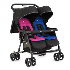 Carucior pentru gemeni Aire Twin Pink/Blue Joie foto