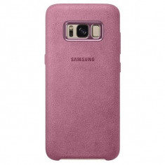 Husa Originala Samsung Galaxy S8 G950 EF XG950APEGWW Alcantara Pink foto