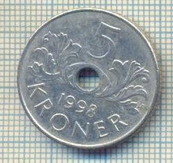 11291 MONEDA - NORVEGIA (NORWAY)- 5 KRONER - ANUL 1998 -STAREA CARE SE VEDE
