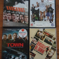 Pachet 4 filme pe DVD engleza/italiana : Town, Knockout, Bersagli del crimine