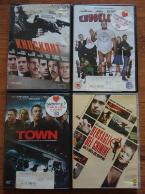 Pachet 4 filme pe DVD engleza/italiana : Town, Knockout, Bersagli del crimine foto