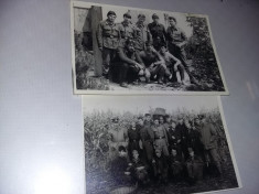 2 Fotografii vechi militari,soldati,ofiteri,subofiteri,gradati,T.GRATUIT foto