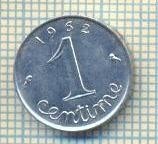 11333 MONEDA - FRANTA - 1 CENTIME - ANUL 1962 -STAREA CARE SE VEDE