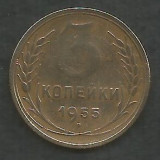 RUSIA URSS 3 COPEICI KOPEICI KOPEIKI 1955 [3] livrare in cartonas