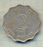 11304 MONEDA - HONG KONG - 2 DOLLARS - ANUL 1993 -STAREA CARE SE VEDE, Asia