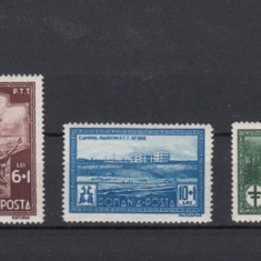 ROMANIA 1932 – SANATORIUL PTT, serie nestampilata cu sarniera, DG11