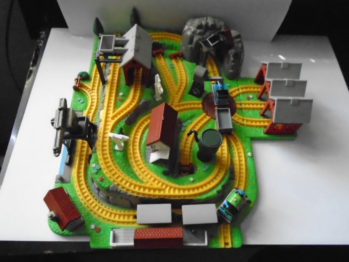 bnk jc Thomas &amp; Friends - Set miniatura cu trenulete - Bluebird Toys 1997 - rar