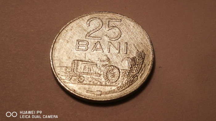 ROMANIA 25 bani 1982 aluminiu