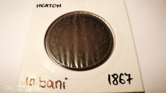 ROMANIA 10 Bani 1867 foto