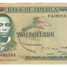 SV * Jamaica 2 $ / TWO DOLLARS 1990 +/- AUNC