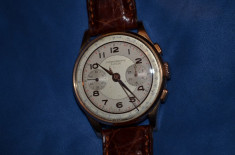 CEAS AUR roz 18K - CHRONOGRAPHE SUISSE - Landeron 51/151 - Vintage - 39mm ! foto