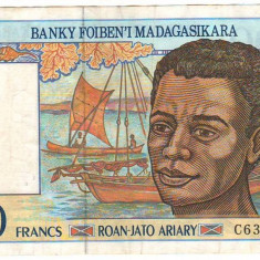 SV * Madagascar 1000 FRANCS / 200 ARIARY 1994 - 1995 VF+