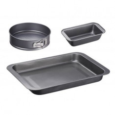 Set 3 tavi copt non-stick (mare si chec si rotunda) Cook Home foto