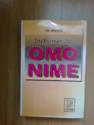 n1 Dictionar de omonime - Gh.Bulgar foto