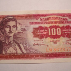 Iugoslavia Yugoslavia 100 Dinara 1955 UNC