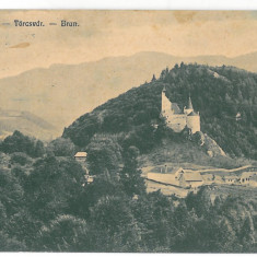 243 - BRAN, Brasov, Dracula Tower, Romania - old postcard - used - 1911